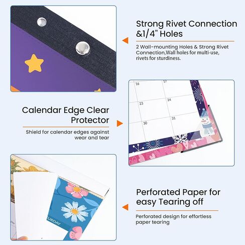 SUNEE Desk Calendar 2026 17x12, 18 Months, Apr. 2026 to Sep. 2027, Academic Calendar 2026-2027, School Year Large Desktop Calendar Monthly for Teacher, Cute with Note in Saudi Arabia