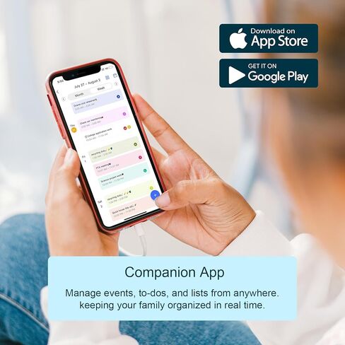 Digital Calendar, Smart WiFi Electronic Calendar&Chore Chart, IPS Touch Screen HD Display for Family Schedules, Share Moments Instantly from Anywhere (White, 16) in Saudi Arabia