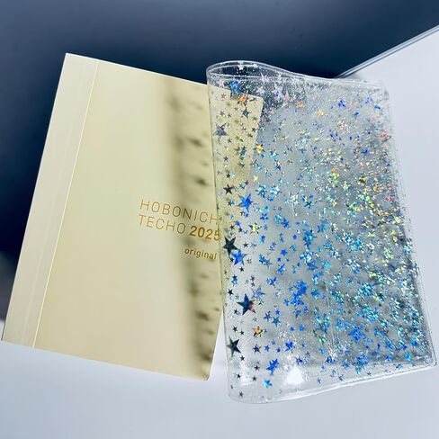 غطاء مخطط جيلي مقاس A6، يناسب دفاتر الملاحظات الأصلية مقاس A6 Hobonichi وMidori وStalology، تصميم نجمة لامعة in Kuwait