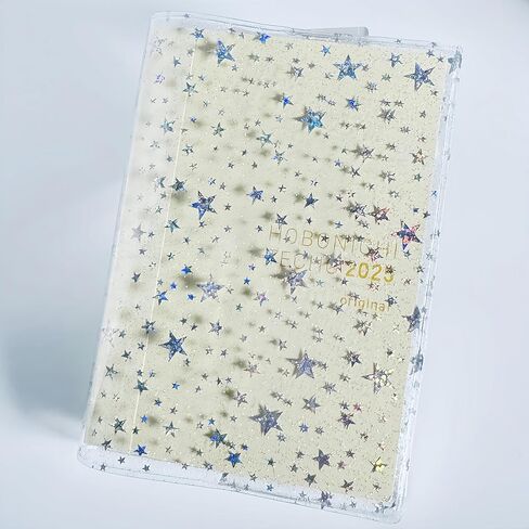 غطاء مخطط جيلي مقاس A6، يناسب دفاتر الملاحظات الأصلية مقاس A6 Hobonichi وMidori وStalology، تصميم نجمة لامعة in Kuwait