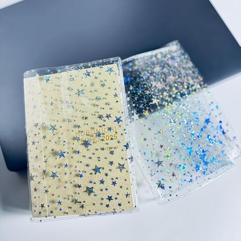 غطاء مخطط جيلي مقاس A6، يناسب دفاتر الملاحظات الأصلية مقاس A6 Hobonichi وMidori وStalology، تصميم نجمة لامعة in Kuwait