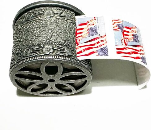 Metal Floral Roll Stamps Dispenser - Roll of 100 Stamps in Saudi Arabia