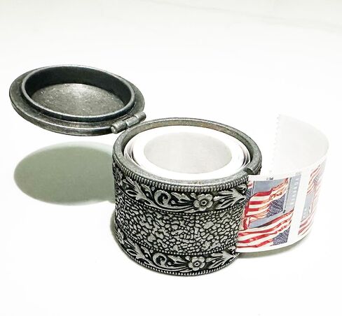 Metal Floral Roll Stamps Dispenser - Roll of 100 Stamps in Saudi Arabia