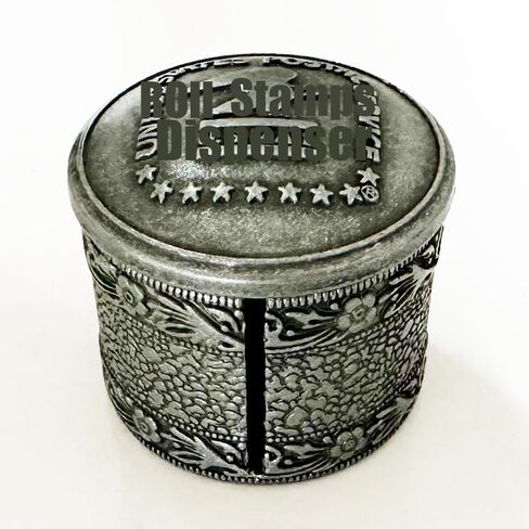 Metal Floral Roll Stamps Dispenser - Roll of 100 Stamps in Saudi Arabia
