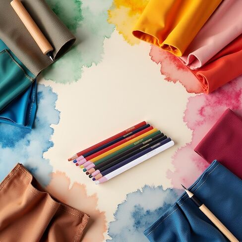 9 Pcs Assorted Colors Peel-Off China Marker Grease Wax Pencils for Glass, Garments, Cellophane, Fabric, Wood, Metal, Art Crayons Marking Pencils Paper-Wrapped Painting Pen for Drawing Coloring in Saudi Arabia