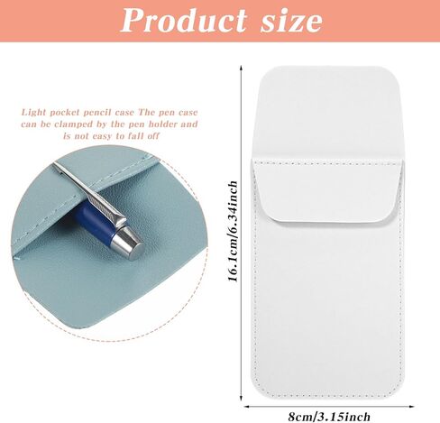 4pcs Pocket Pen Holder, Pen Pocket Holder Handcrafted from Soft Faux Leather, Pocket Protectors Storage Organized, for Shirts, Pants, Lab Coats, Nurses Day Gift Hospital in Saudi Arabia