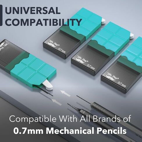 Mr. Pen- 0.7 Lead Refills, HB, Medium, 480 pcs (120 pcs per Tube), 0.7mm Lead Refills in Kuwait
