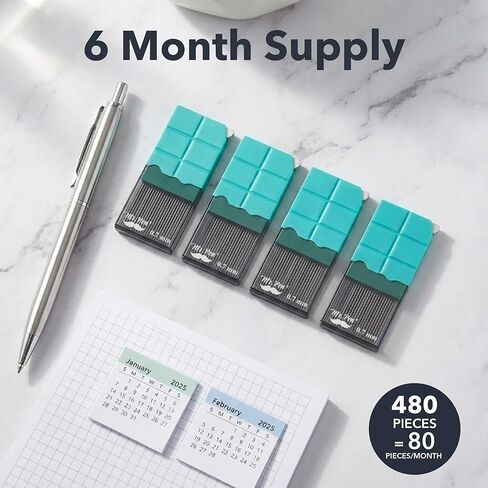 Mr. Pen- 0.7 Lead Refills, HB, Medium, 480 pcs (120 pcs per Tube), 0.7mm Lead Refills in Kuwait