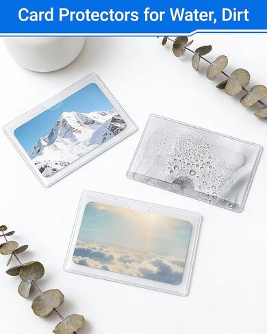 20 PCS Clear Self Adhesive Plastic Label Pockets, Binder Spine Business & Library Index Card Display Holder with Stick On for Planners Organizing, Storage Bins and Drawers (4 x 6 Inch) in Saudi Arabia