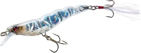 Yo-Zuri R1161-HGS Crystal 3D Shrimp Slow Sinking Lure, Holographic Ghost Shrimp in Saudi Arabia