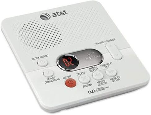 AT&T (1740WH) Digital AnsweSystem with Time and Day Stamp, White, one size in Kuwait