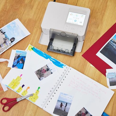 Canon Selphy CP1500 Photo Printer Bundle (White) with KP-108 Paper (108 Sheets) 3 Color Ink Cartridges & Tudak Cleaning Cloth – Wireless Compact Dye-Sub Printer Kit in Saudi Arabia