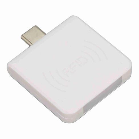 Dioche Square Reader ID قارئ بطاقة الهاتف المحمول نوع C واجهة 125 كيلو هرتز البطاقة الذكية المحمولة لـ (أبيض) in Saudi Arabia