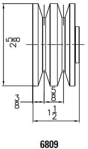 طقم بكرة المولد المطلي بالكروم 6809 من Mr Gasket in Kuwait