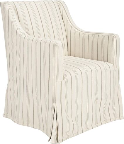 Safavieh Mercer Collection Carson Slipcover Side Chair, Beige in Saudi Arabia