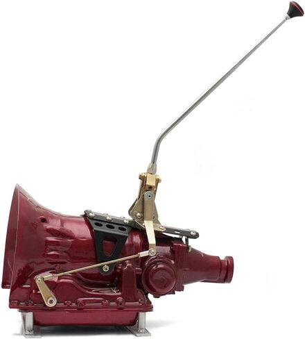 مجموعة ناقل الحركة الأوتوماتيكي American Shifter 60643 أحادية الحركة مع ذراع منحني واحد مقاس 16 بوصة ومقبض فاخر لناقل الحركة GM 4L60-E in Kuwait