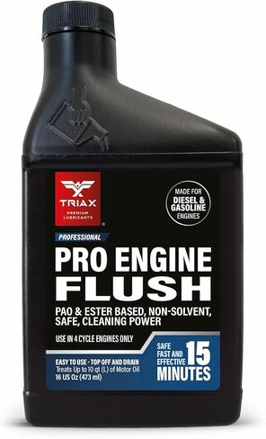 TRIAX Pro Engine Flush Oil-Based Deep Clean Motor Oil Flush Removes Sludge & Carbon | Non-Solvent | Safe for Engine, Seals, Injectors | Professional Shop Grade (16 oz - 473 ml) in Saudi Arabia