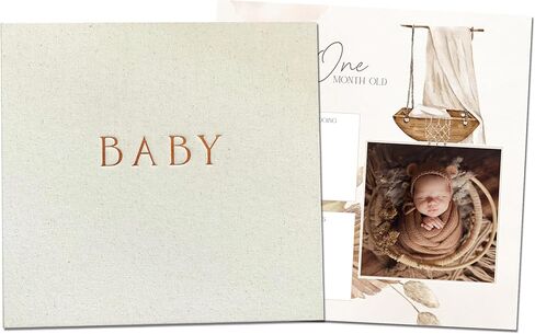 كتاب ذاكرة Boy Baby Baby - Baby Book for Boy - Journal First Year Themsake Journal - سجل قصاصات بسيط للمعالم البارزة - الفنلندي (الأزرق) in Kuwait
