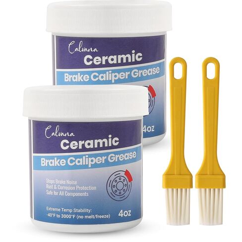 2-Pack 4oz Ceramic Brake Caliper Grease Full Synthetic Formula - Noise Elimination, Rust Protection, -40°F to 3000°F Heat Resistance in Saudi Arabia