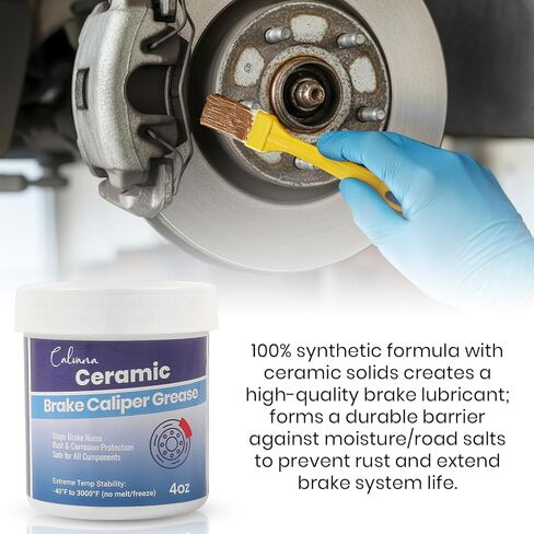 2-Pack 4oz Ceramic Brake Caliper Grease Full Synthetic Formula - Noise Elimination, Rust Protection, -40°F to 3000°F Heat Resistance in Saudi Arabia
