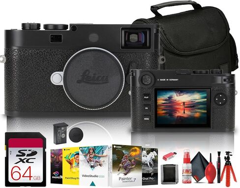 Leica M11-P Rangefinder Camera (Silver) (202-14) + 64GB Memory Card + Bag + Card Reader + Corel Photo Software + Flex Tripod + Memory Wallet + Cleaning Kit in Saudi Arabia