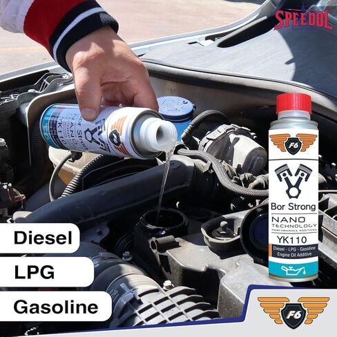 BOR Strong Oil Additive Nano Boron | High Mileage Engine Treatment for Cars, Trucks, and Motorcycles | Oil Stabilizer, Lifter Tick Fix, Fuel Saver | 11.2 oz. (330 Ml) in Saudi Arabia