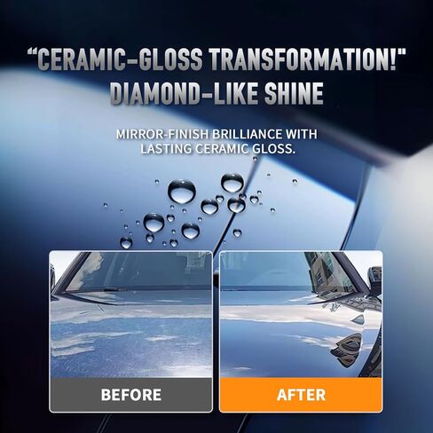 Auto Ceramics Coating Light Ceramic Coating for Cars, Protect Car Paintwork, High Shine, Easy to Apply, 100ml (Sufficient for 1 Small-Med Car)-3-5 Years Durability (3) in Saudi Arabia