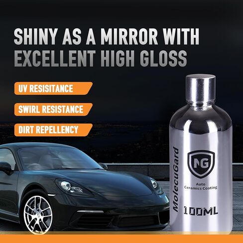 Auto Ceramics Coating Light Ceramic Coating for Cars, Protect Car Paintwork, High Shine, Easy to Apply, 100ml (Sufficient for 1 Small-Med Car)-3-5 Years Durability (3) in Saudi Arabia