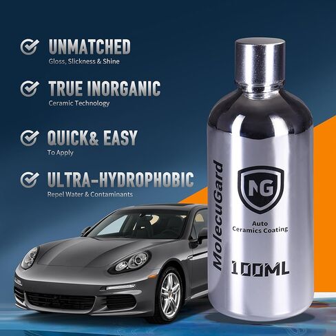 Auto Ceramics Coating Light Ceramic Coating for Cars, Protect Car Paintwork, High Shine, Easy to Apply, 100ml (Sufficient for 1 Small-Med Car)-3-5 Years Durability (3) in Saudi Arabia