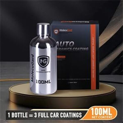 Auto Ceramics Coating Light Ceramic Coating for Cars, Protect Car Paintwork, High Shine, Easy to Apply, 100ml (Sufficient for 1 Small-Med Car)-3-5 Years Durability (3) in Saudi Arabia