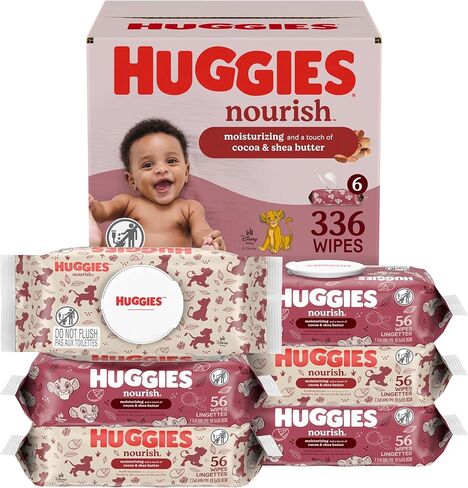 يتغذى Huggies على مناديل الأطفال المعطرة ، و 10 حزم زر الضغط (560 مناديل إجمالي) in Saudi Arabia
