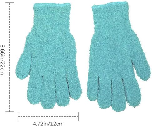 Universal Reusable Plush Microfiber Gloves for Cleaning and Dusting, Soft Dusting Gloves for Furniture, Blinds, Car Interior, and Electronics in Saudi Arabia