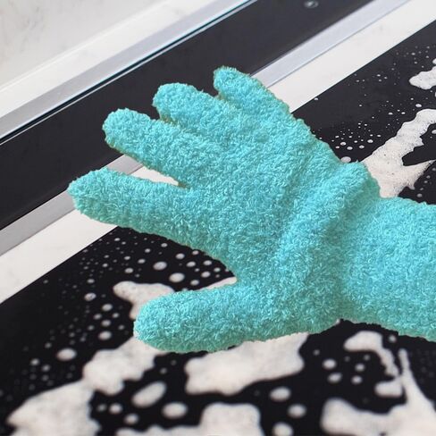 Universal Reusable Plush Microfiber Gloves for Cleaning and Dusting, Soft Dusting Gloves for Furniture, Blinds, Car Interior, and Electronics in Saudi Arabia