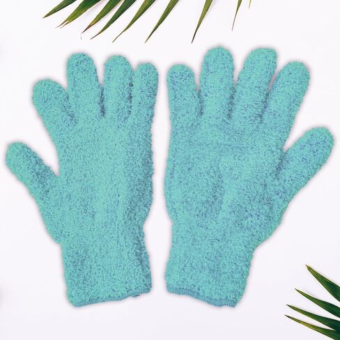 Universal Reusable Plush Microfiber Gloves for Cleaning and Dusting, Soft Dusting Gloves for Furniture, Blinds, Car Interior, and Electronics in Saudi Arabia