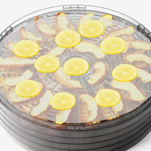 Toyvian 4 Pcs round Silicone Dehydrator Sheets Non-stick Reusable Fruit and Jerky Drying Mats with Center Hole 33cm for Food Dehydrator in Saudi Arabia