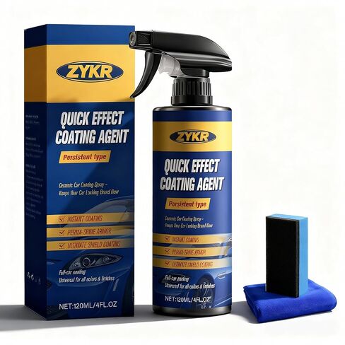 استعادة معطف سريع نانو من ZYKR - عامل طلاء سريع التأثير للسيارة، 4.23 أونصة سائلة، رذاذ طلاء السيارة للتألق والحماية (قطعتان) in Kuwait