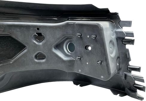 PitStopTruckParts VOLVO VNL 04-15 مجموعة ركن المصد الأيسر والأيمن باللون الأبيض P3029 مع فتحة ضوء الضباب in Kuwait