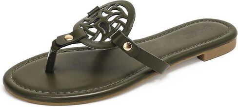katliu Women's Flat Sandals Flip Flop Sandals Comfortable Dressy Thong Sandals in Kuwait