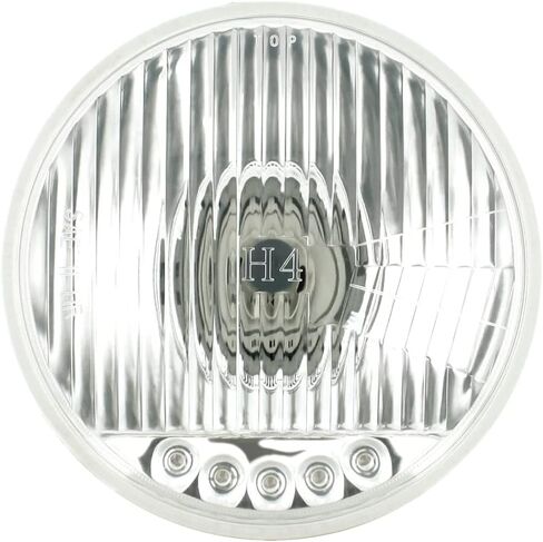 United Pacific S2005LED ULTRALIT 5 3/4" Crystal Halogen Headlight w/5 LED Position Lights, Glass Lens, Chrome Metal Reflector – ONE Headlight in Saudi Arabia