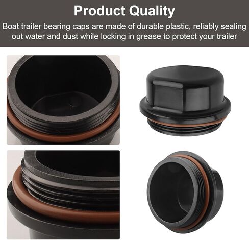 غطاء غبار محور 81143، متوافق مع أغطية غبار محور Dexter Vortex K71-G01-73، 21-261، 48355 فولت، مناسب للمقطورات والقوارب والأطقم الأخرى - عبوتان، يتضمن حلقة دائرية in Kuwait