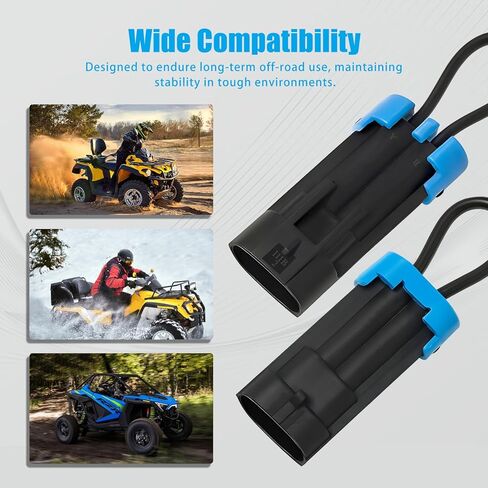2 حزمة من قابس تجاوز حزام الأمان Polaris Ranger لـ RZR & Ranger 570–1000، موصل تجاوز حزام الأمان UTV، تعطيل إنذار حزام الأمان ومحدد السرعة، التوصيل والتشغيل للاستخدام على الطرق الوعرة in Kuwait