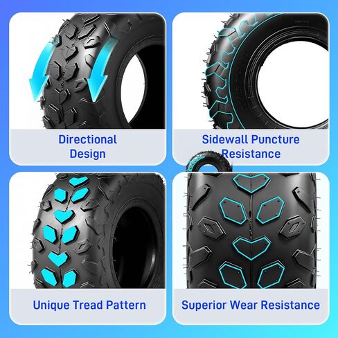 إطارات دراجة صغيرة TRIBLE SIX 145/70-6، 145 70-6(14x6-6) إطار Go Kart متوافق مع Coleman CT100U، CC100X،110cc، Baja DB30، KT196، GK200 ATV، Go Kart، 6 PR، بدون أنبوب - عبوتان in Saudi Arabia