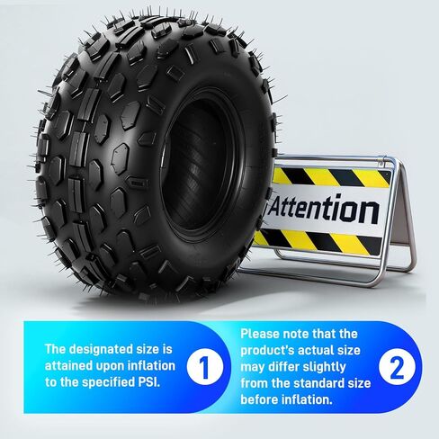 TRIBLE SIX 145/70-6 Tubeless Tire,145 70-6 Go Kart Tires,Compatible with Coleman CC100X,CT100U,Baja Dirt Bug,Motovox MBX10 ATV Quad 4 Wheeler Mini Bike,4 PR(Pack of 2) in Saudi Arabia