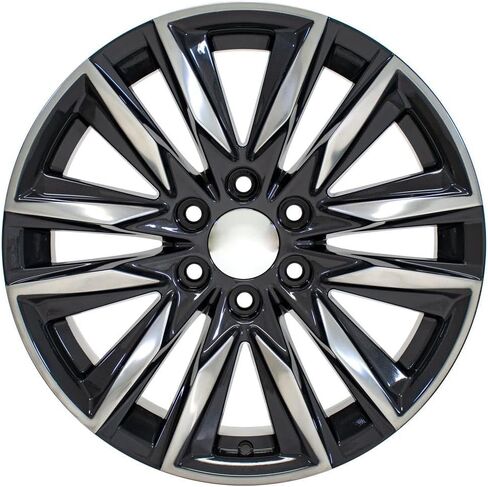 إطارات وإطارات OE Wheels CA91 مقاس 20 بوصة تناسب طراز Escalade Sport Style 6x139.7 20x9 من المعدن اللامع مع وجه مصقول - Hollander 4869 - TerraMax RT 275/55-20 (مجموعة من 4) in Kuwait