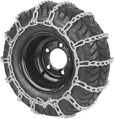 زوج سلسلة الإطارات Rareelectrical 2-Link متوافق مع 20X8.00-8 20X8.00-10 جزازة العشب ومنفاخ الثلج Mtd 490-241-0023 Snapper 7060700 Murray 24525 منقطع النظير 1062656 in Kuwait