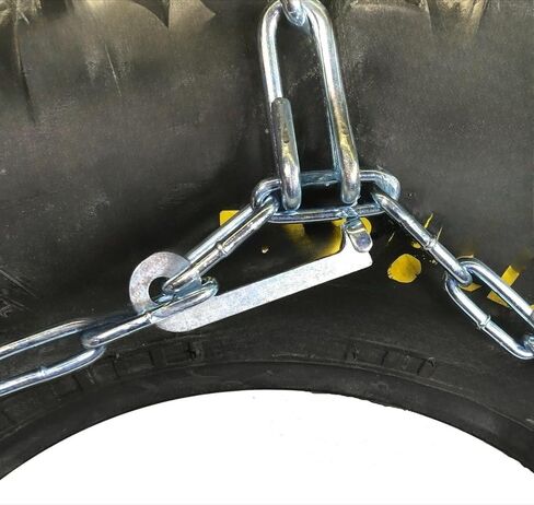 مناسبة لسلاسل إطارات ATV/UTV [25X10-12 26x10-12 V Bar Design] متوافقة مع ظروف الثلج/الجليد - تناسب معظم موديلات Polaris/Can-Am/Yamaha 2010-2024 (لا تتطلب أدوات تثبيت) in Kuwait