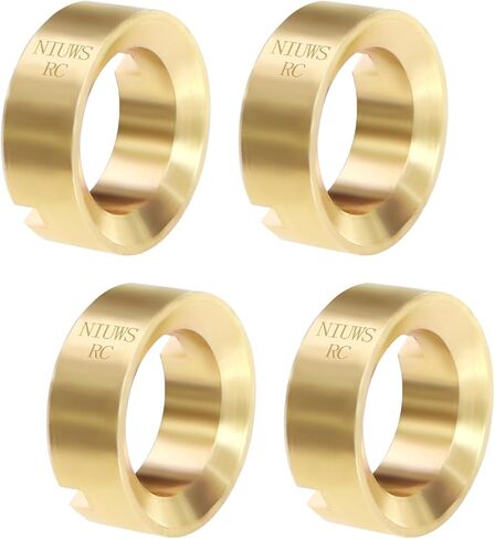 4PCS Brass Wheel 3.7g Weights for AXIAL 1/30 SCX30 Ford Bronco Jeep Wrangler JLU 4X4 RTR Rock Crawler AXI-2048 AXI-2261 in Saudi Arabia