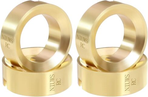4PCS Brass Wheel 3.7g Weights for AXIAL 1/30 SCX30 Ford Bronco Jeep Wrangler JLU 4X4 RTR Rock Crawler AXI-2048 AXI-2261 in Saudi Arabia