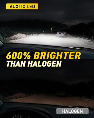 "مصباح AUXITO H3 LED، 16,000LM 600% أكثر سطوعًا، عمر 10 سنوات، مقاس 1:1 Plug-n-Play، تركيب مثالي 100%، مصباح ضباب LED H3 لمصباح الضباب، DRL، Canbus جاهز، حزمة من 2". in Kuwait