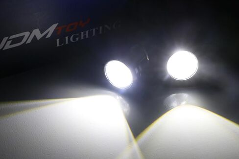مصابيح عين النسر LED عالية الطاقة من iJDMTOY متوافقة مع مصابيح وقوف السيارات ومصابيح الضباب وزينون أبيض in Kuwait
